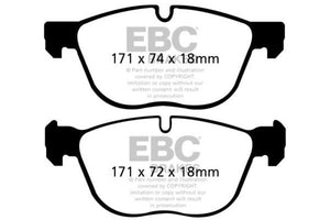EBC DP31938C 07-10 fits BMW X5 3.0 Redstuff Front Brake Pads