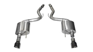 CORSA Performance 14326BLK Corsa 2015-2017 fits Ford Mustang GT 5.0 3in Axle Back Exhaust Black Dual 4.5in Tip Sport