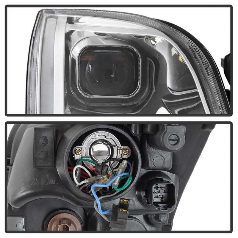 xTune 9042126 06-09 fits Ford Fusion Light Bar DRL Projector Headlights - Chrom