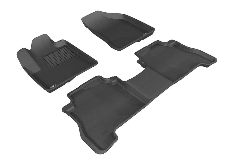 3D MAXpider 2017-2019 fits Hyundai Ioniq Hybrid/Ioniq Plug-in Kagu 2nd Row Floo