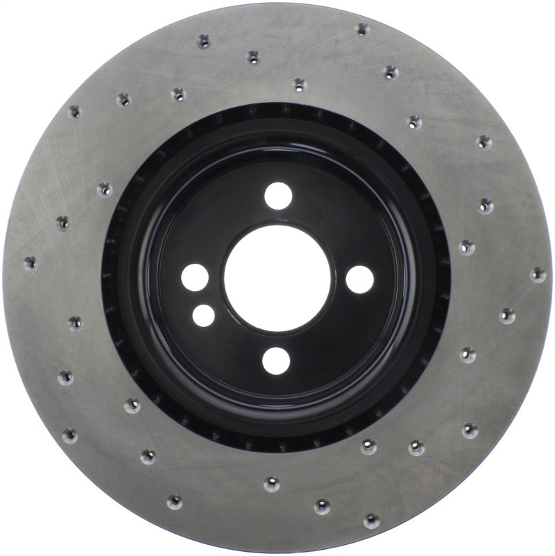 Stoptech 128.34114R Sport Cross Drilled Brake Rotor - Front Left