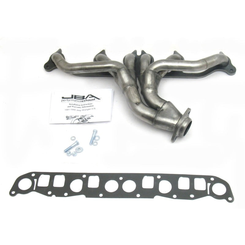 JBA 1526S fits Jeep 91-99 4.0L 1-1/2in Primary Raw 409SS Cat4Ward Header