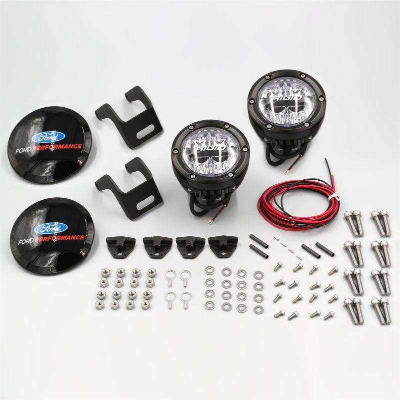 fits Ford Racing M-15200K-BML 2021+ fits Ford Bronco Mirror Mounted 4in Rigid LED Lights Kit