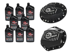 aFe 46-7700AB Power Front/Rear Diff Cover Kit w/ Oil 03-13 fits Dodge L6 Trucks (AAM 9.25-14 & AAM 11.5-14)