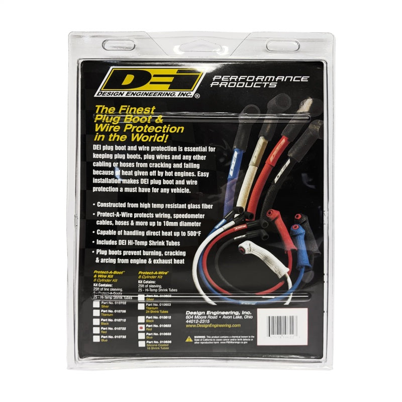 DEI  10622 Protect-A-Wire 8 Cylinder - Red