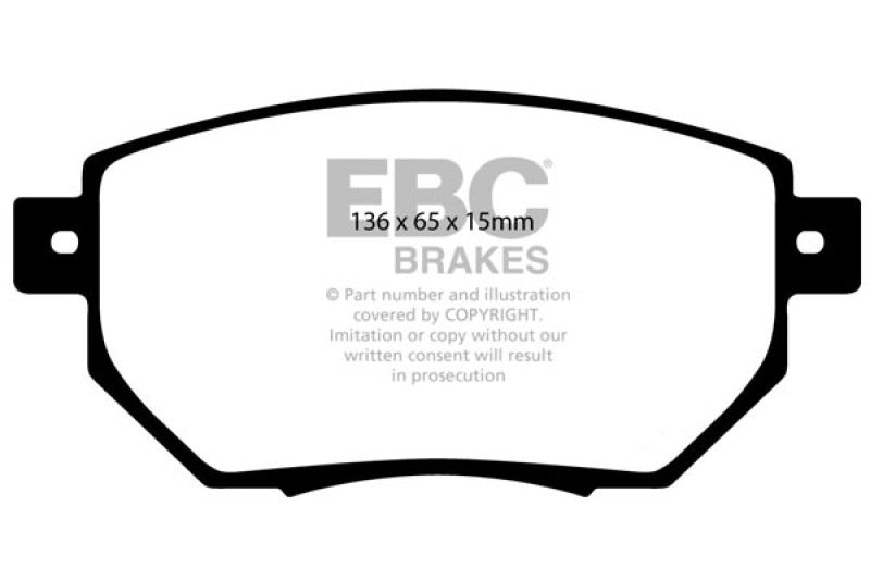 EBC DP21659 fits Nissan 05-06 Altima 3.5 SE-R Greenstuff Front Brake Pads