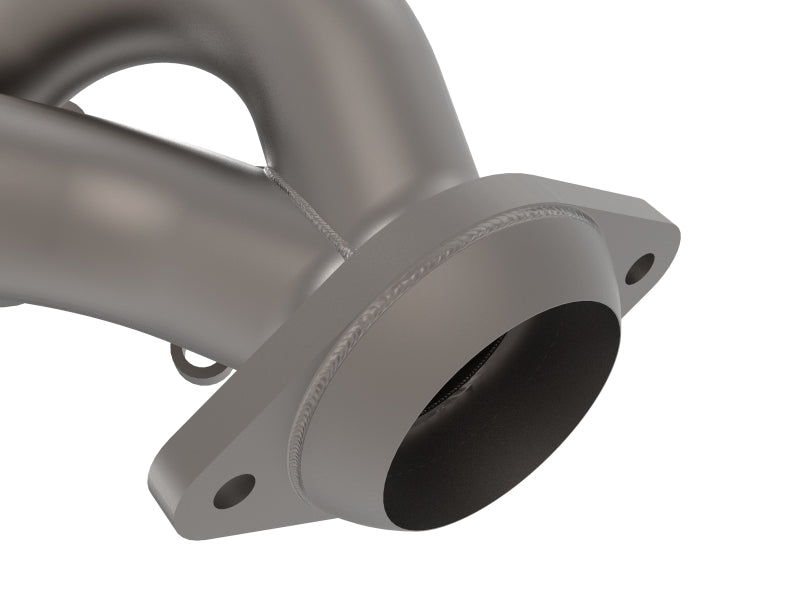 AFE 48-43031-T d Steel Shorty Header 11-17 fits Ford Mustang V6-3.7L - Titanium