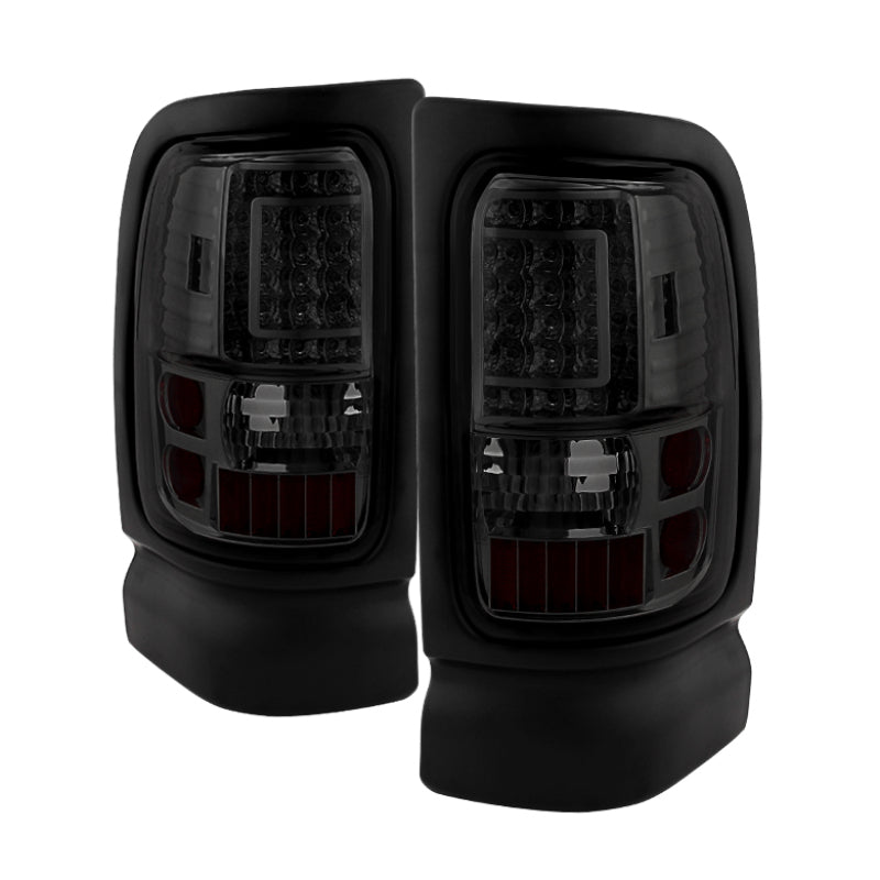 5081353 Xtune fits Dodge 94-01 Ram 1500 C-Shape LED Tail Lights Smoke ALT-ON-D