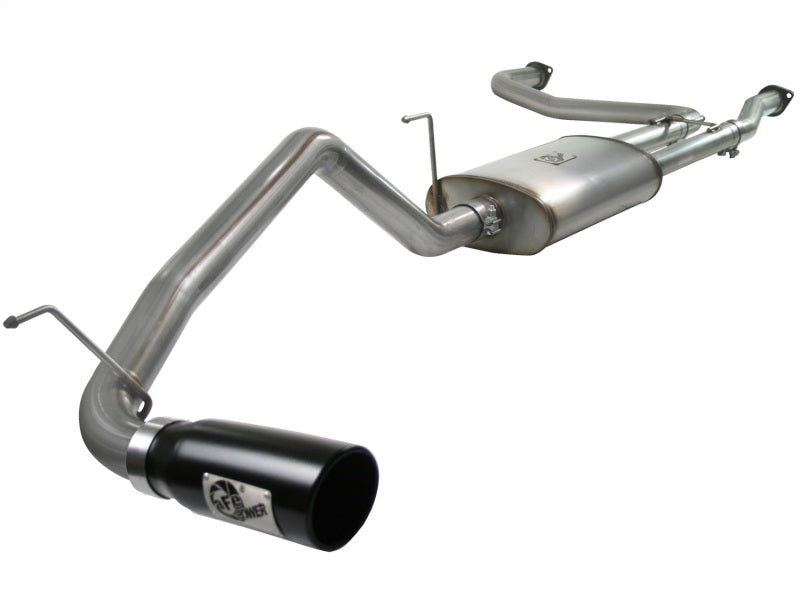 AFE 49-46102-B rce XP Exhaust Cat-Back 2.5/3in SS-409 w/ Black Tip 04-12 fits N