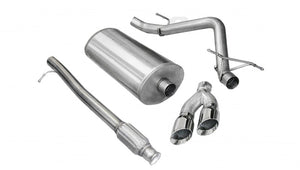 CORSA Performance 14925 Corsa 2010-2013 fits Chevrolet Silverado Crew Cab/Short Bed 1500 4.8L V8 Polished Sport Cat-Back Exhaust