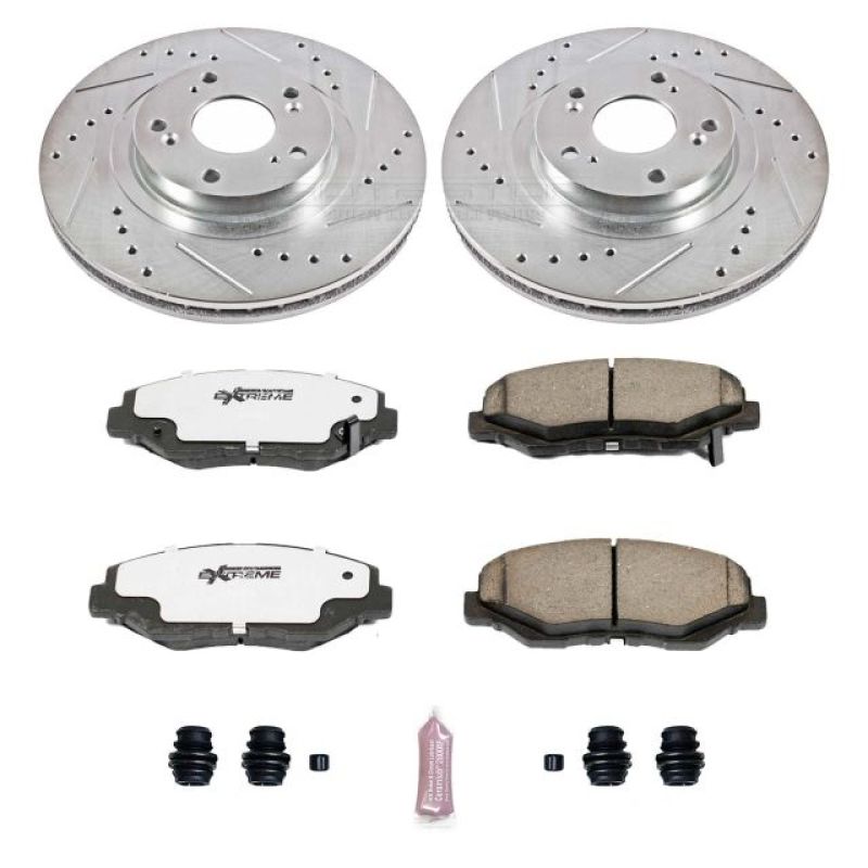 PowerStop K3055-26 13-15 fits Acura ILX Front Z26 Street Warrior Brake Kit
