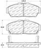 Stoptech 305.0617 Street Select Brake Pads - Rear