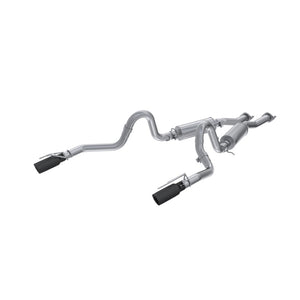 MBRP S7221ALBT fits Ford Mustang GT 4.6L 2.5in. Dual Split Rear AL Cat Tips
