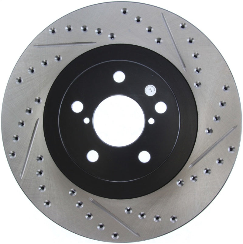 Stoptech 127.47018L 02-10 fits Subaru WRX Slotted & Drilled Left Front Rotor (exc. STi)