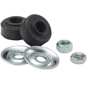 QA1 MK03 Stud Top Bushing Kit w/Jam Nuts - 5/8in & 7/8in Hole Bushings