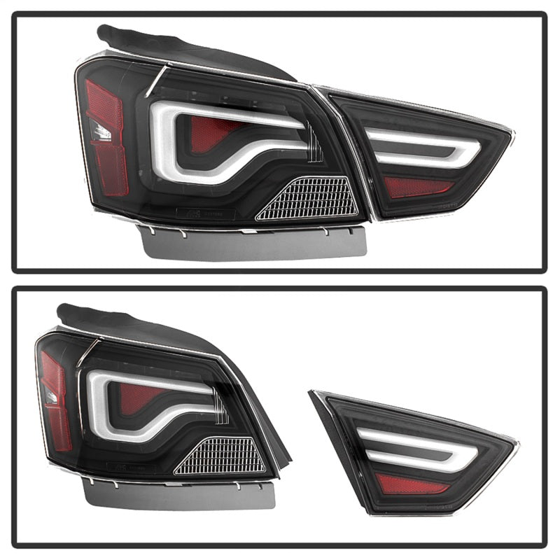 xTune 9042140 14-18 fits Chevy Impala (Excl 14-16 Limited) LED Tail Lights - Bl