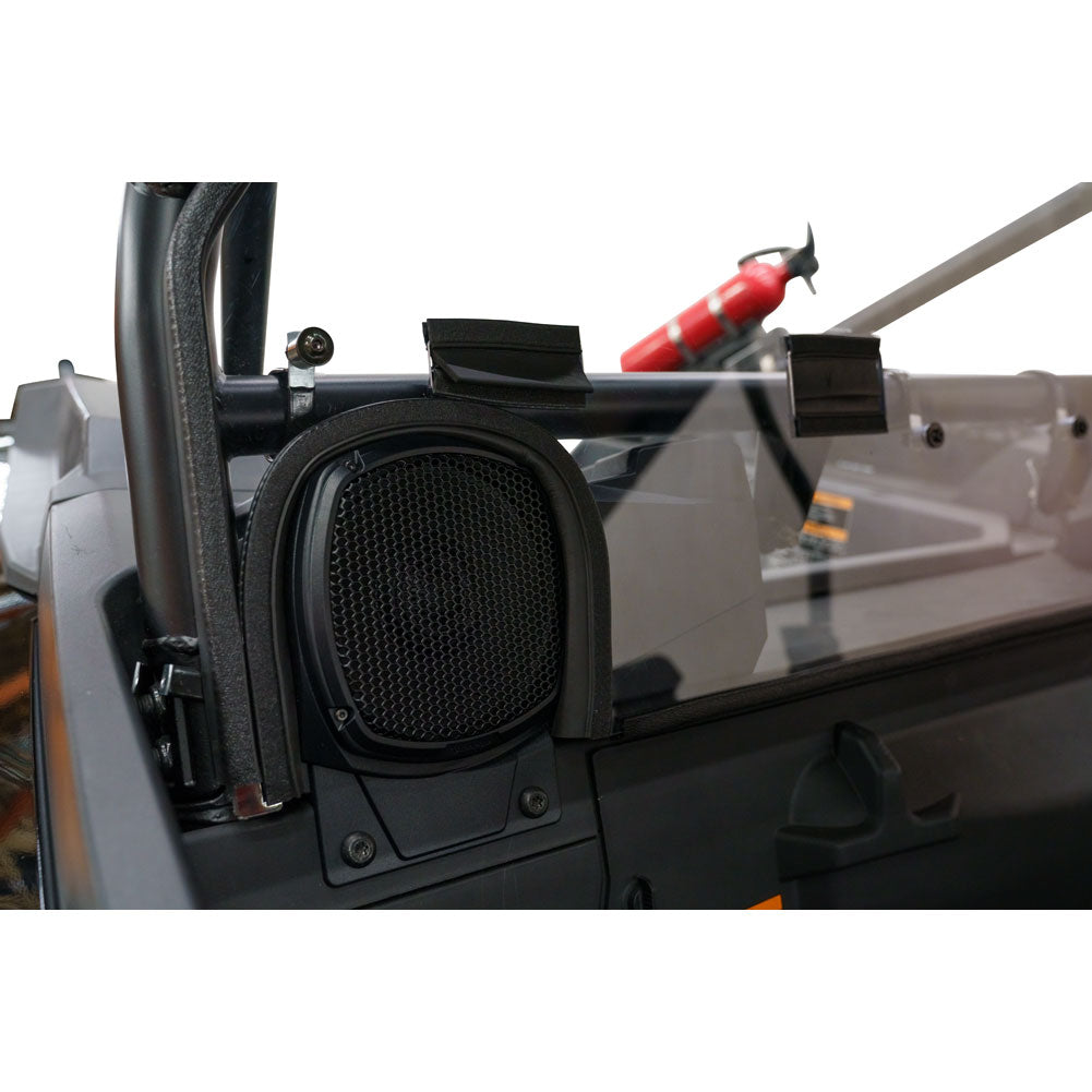 Tusk 1770390044 UTV Polycarb Rear Window Clear Scratch Resistant Speaker Cutouts