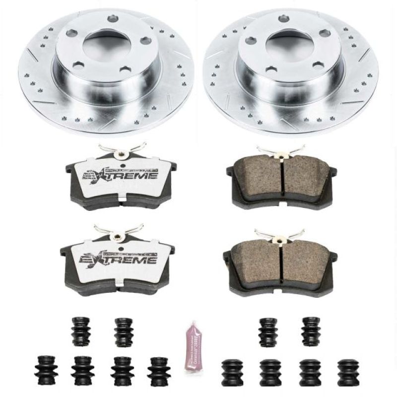 PowerStop K4845-26 99-04 fits Audi A6 Quattro Rear Z26 Street Warrior Brake Kit