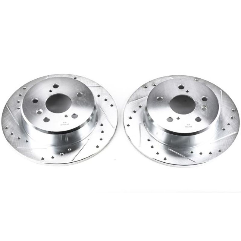 PowerStop fits Lexus 99-03 RX300 Rear Evolution Drilled & Slotted Rotors - Pair