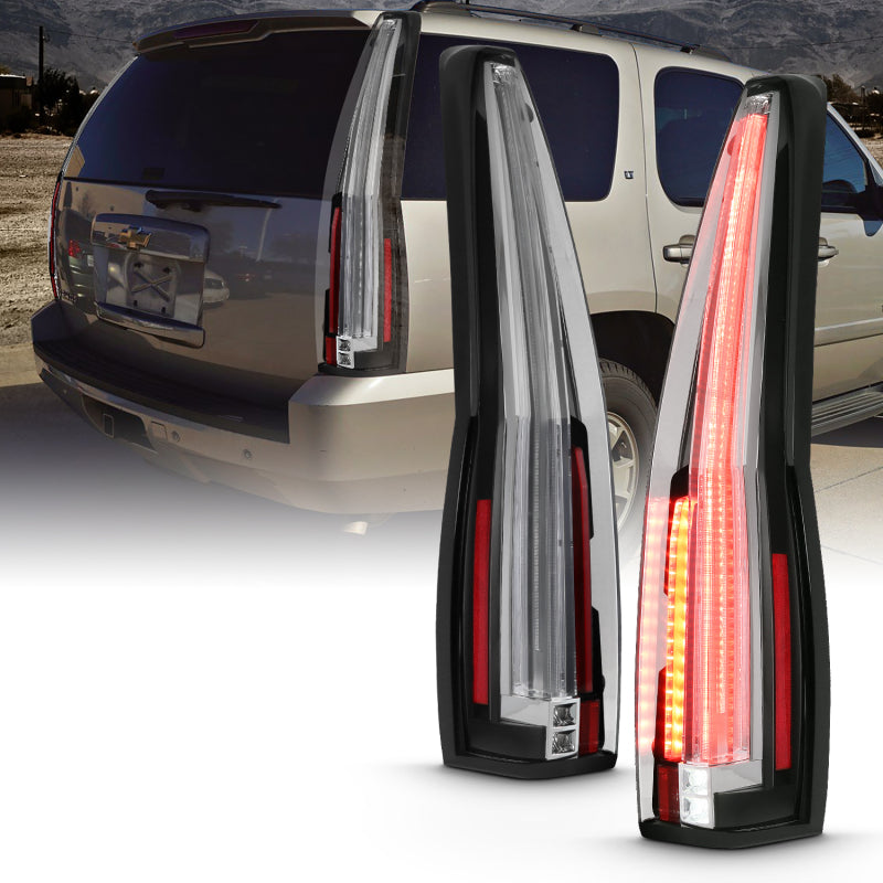 ANZO 311297 2014 fits Chevrolet 07-20 TahOE Led Taillights Red/Clear