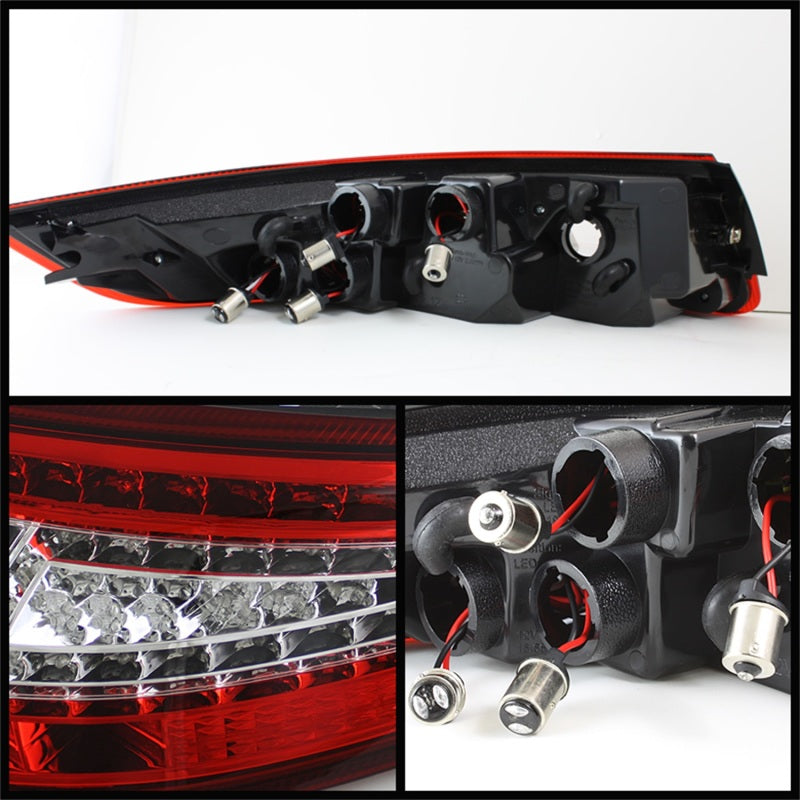 5008848 Xtune fits Porsche 05-08 911 997 LED Tail Lights Red Clear ALT-ON-P997