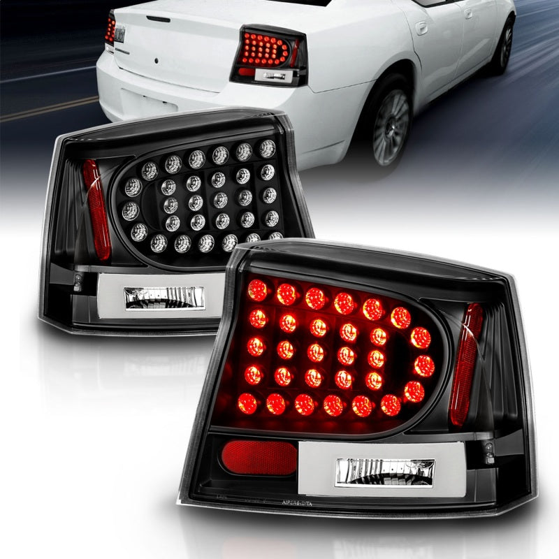 ANZO 321014 2008 fits Dodge 06-20 Charger LED Taillights Black