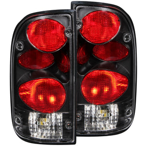 ANZO 211129 1995-2000 fits Toyota Tacoma Taillights Black