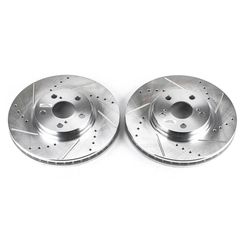 PowerStop fits Toyota 94-99 Celica Front Evolution Drilled & Slotted Rotors -