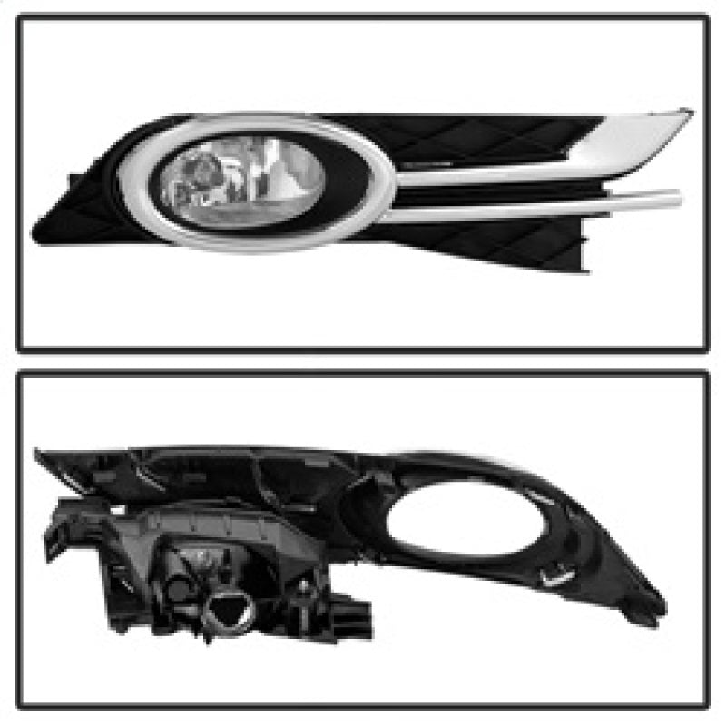Spyder 5077660 fits Honda 15-20 Odyssey 2016 OEM Fog Light W/Switch- Clear FL-C