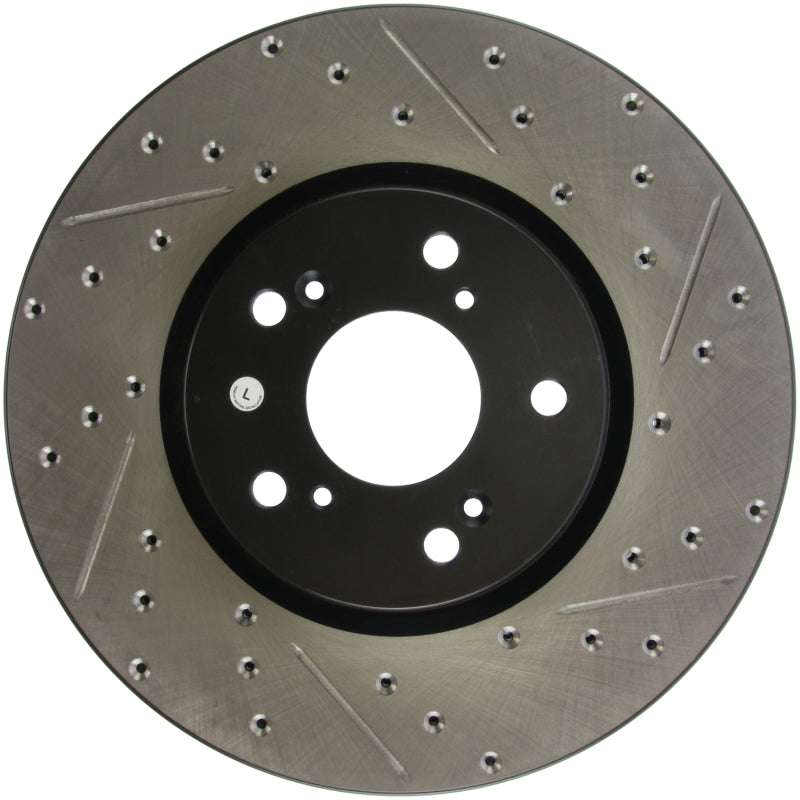 Stoptech 127.40062L 04-08 fits Acura TL (Brembo Caliber) SportStop Slotted & Drilled Left Front Rotor