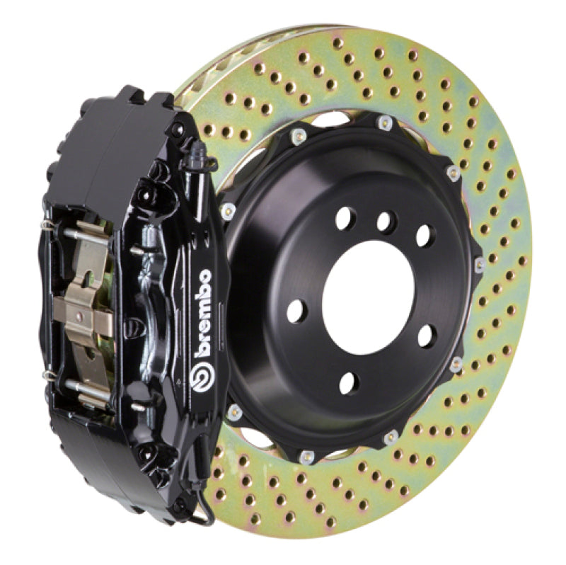 Brembo 121.7005A1 fits Camaro/98-02 Firebird Front GT BBK 4 Piston Cast 2pc 332x32 2pc Rotor Drilled-Black