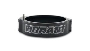 Vibrant 32537 3.50in O.D. Aluminized HD 2.0 Clamp - Anodized Black (Clamp Only)