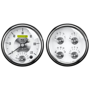 AutoMeter 2008 Autometer Prestige Series Pearl 5in Gauge Box Kit - Tachometer/Speedometer Combo / Oil Pressu