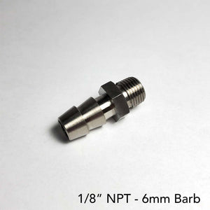 Ticon 124-06001-0028 Industries 6mm Barb Type 28mm OAL1/8in NPT Fitting