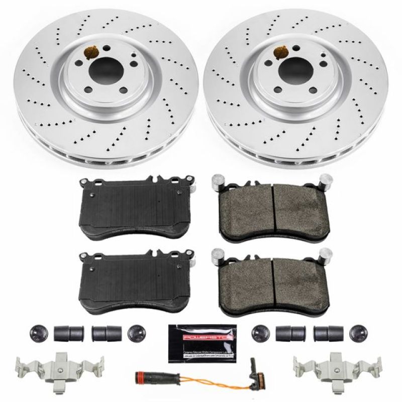 Power Stop CRK6886 12-18 fits Mercedes-Benz CLS550 Front Z23 Coated Brake Kit
