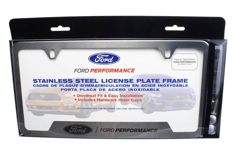 fits Ford Racing M-1828-SS304C Stainless Steel fits Ford Performance License Plate Frame