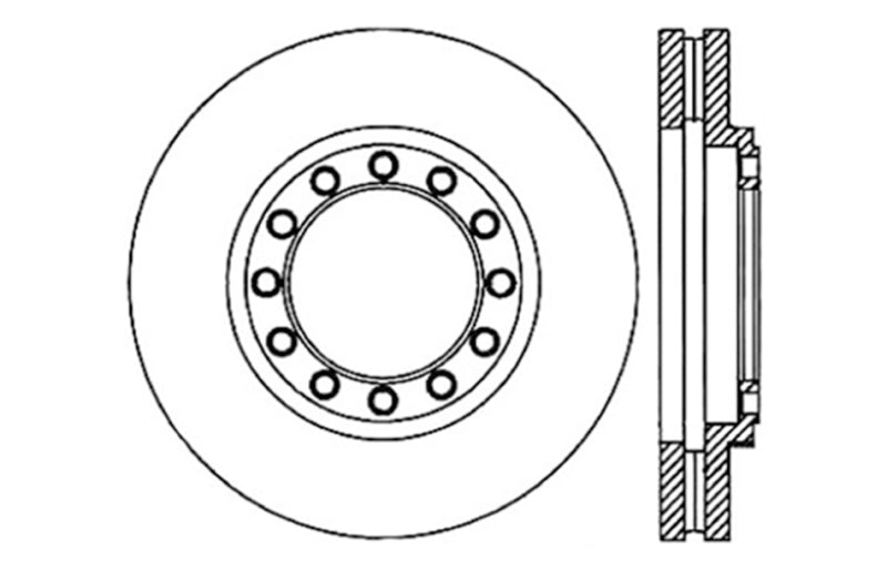 Stoptech 127.43016R Slotted & Drilled Sport Brake Rotor