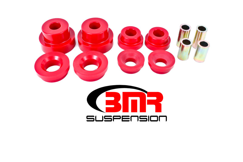 BMR BK024 5th Gen Camaro Rear Cradle Pro Version Full Bushing Kit (Polyurethane) - Red