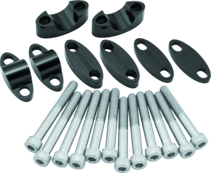 BikeMaster 151987 BikeMaster Aluminum Handlebar Risers 7/8in - Black