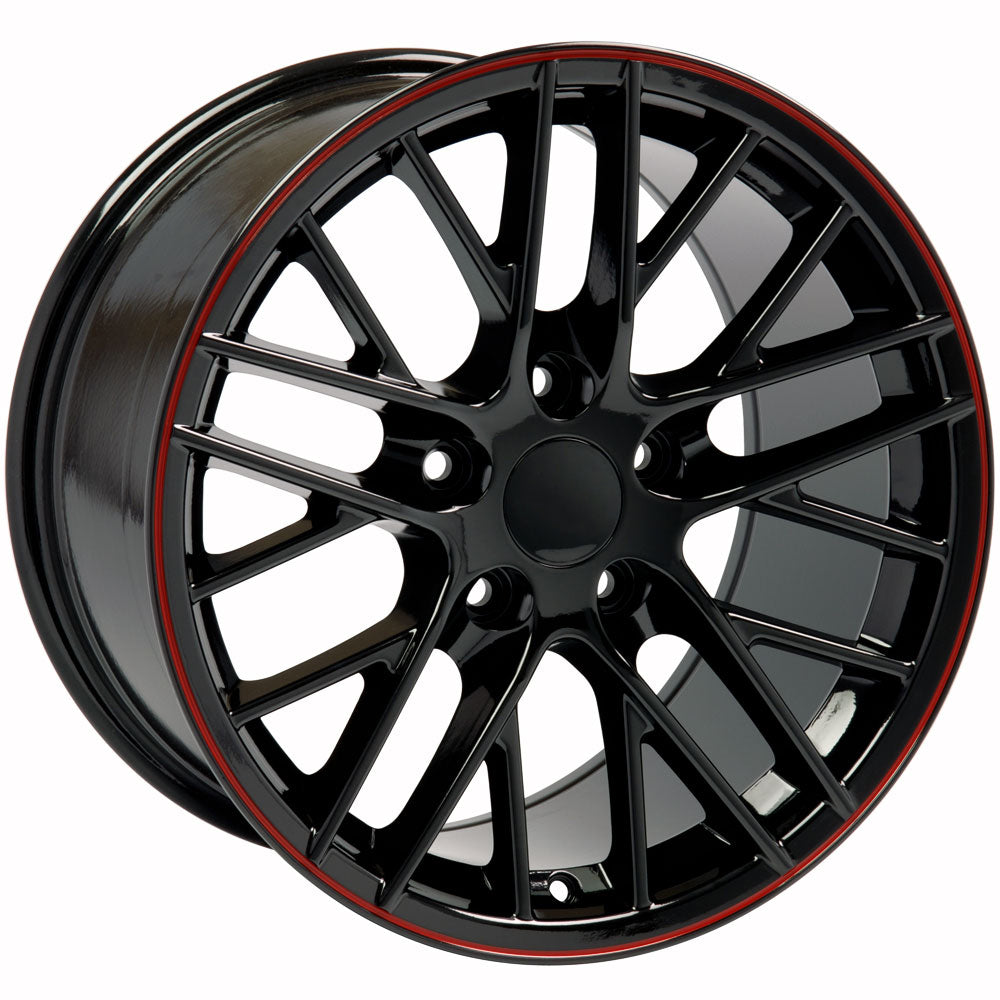 OE Wheels CV08B-18085-5475-56BR 18" Replica fits Chevy Corvette C6 ZR1 Redline