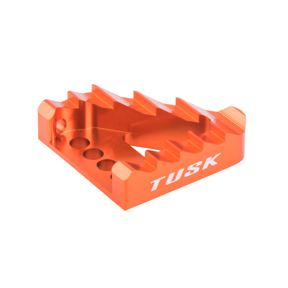 Tusk 1810080005 Brake Pedal Replacement Tip Orange