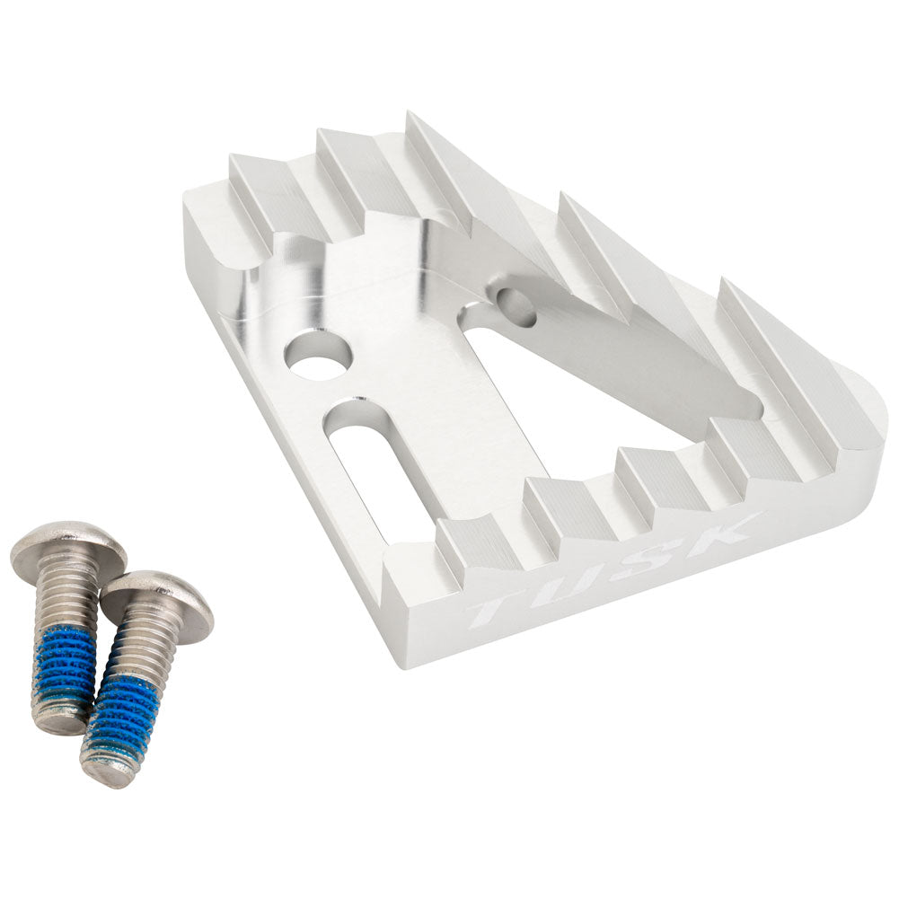 Tusk 1810080008 Brake Pedal Replacement Tip Silver