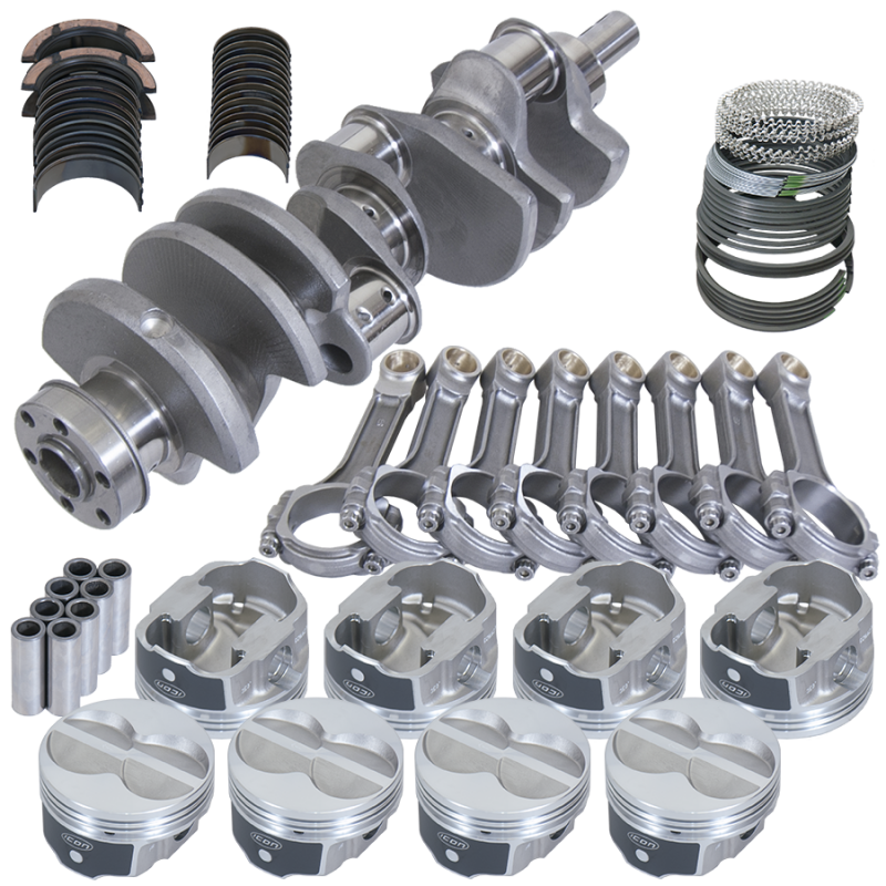 Eagle 64638060 fits Ford 351W 4.000in Crank 2.750in Journal 6.200in I-Beam Rods 4.060in Pistons Rotating Assembly