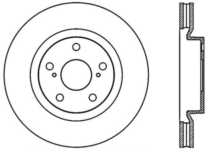 Stoptech 120.44146CRY 07 fits Lexus ES350 / 09 Pontiac Vibe / 09 Toyota Matrix Front CRYO-STOP Brake Rotor