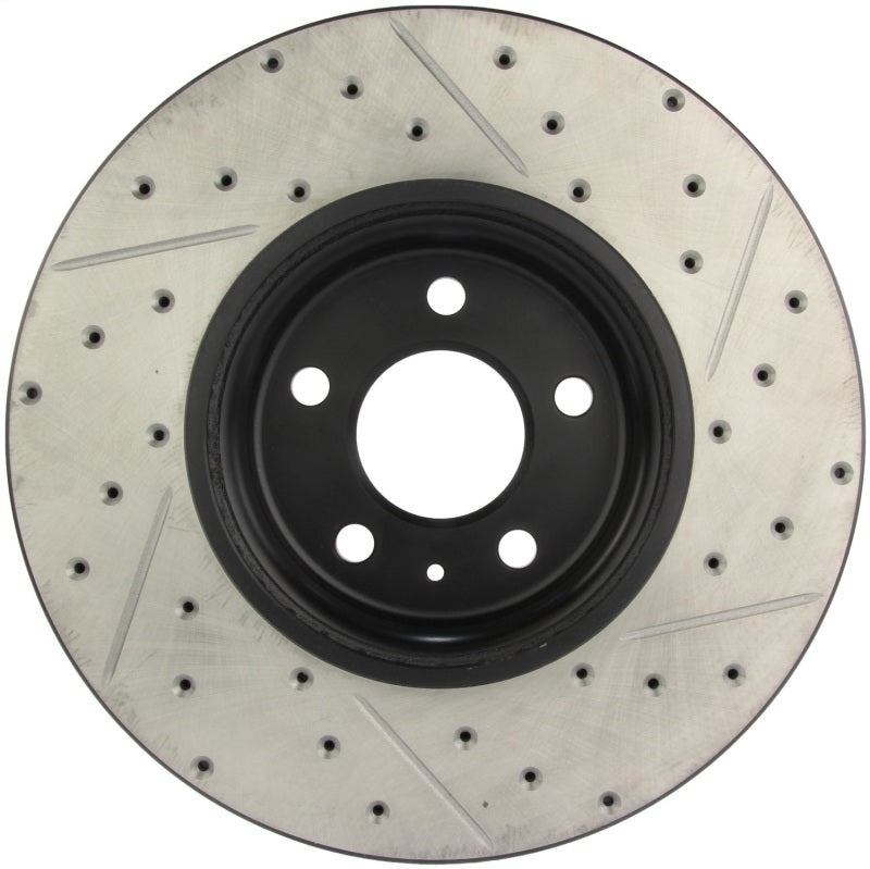 Stoptech 127.33123R Power Slot 09-10 Audi A4/A4 Quattro / 08-10 A5 / 10 S4 Front Right Drilled & Slotted Rotor