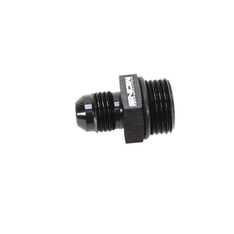 Snow SNF-60806 -8 ORB to -6AN Straight Fitting (Black)