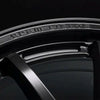Gram Lights 57NR LIMITED II 18x9.5 +42 5-112 Semigloss Black Wheel w/ Black Cap/Stickers/Air Valve