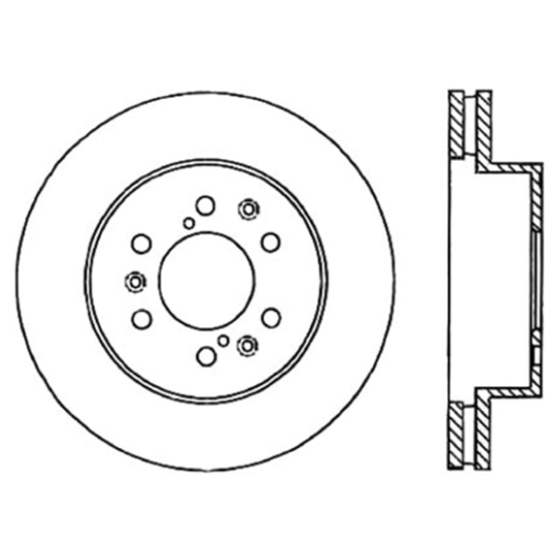 Stoptech 120.66057CRY 05-10 GMC Sierra 1500 (w Rear Drum) / 07-09 GMC Yukon Front CRYO-STOP Rotor