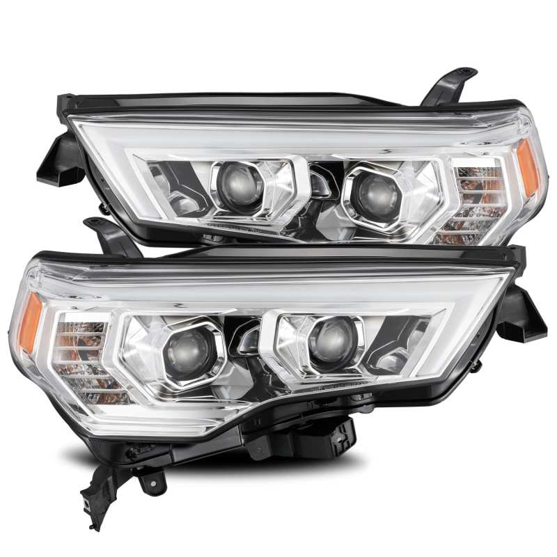 AlphaRex 880731 fits Toyota 14-20 4Runner PRO-Series Projector Headlights Plank Style Chrm w/Sequential Signal