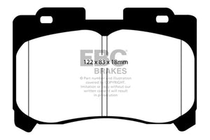 EBC UD629 93-98 fits Toyota Supra 3.0 Twin Turbo Ultimax2 Front Brake Pads